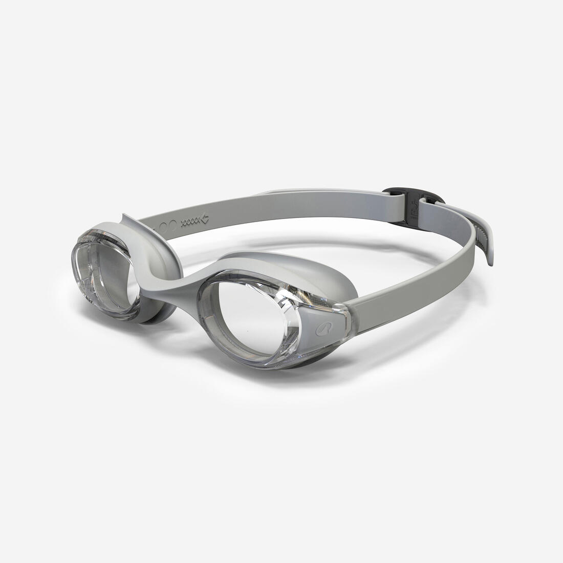 Lunettes de natation taille unique verres clairs, Ready gris