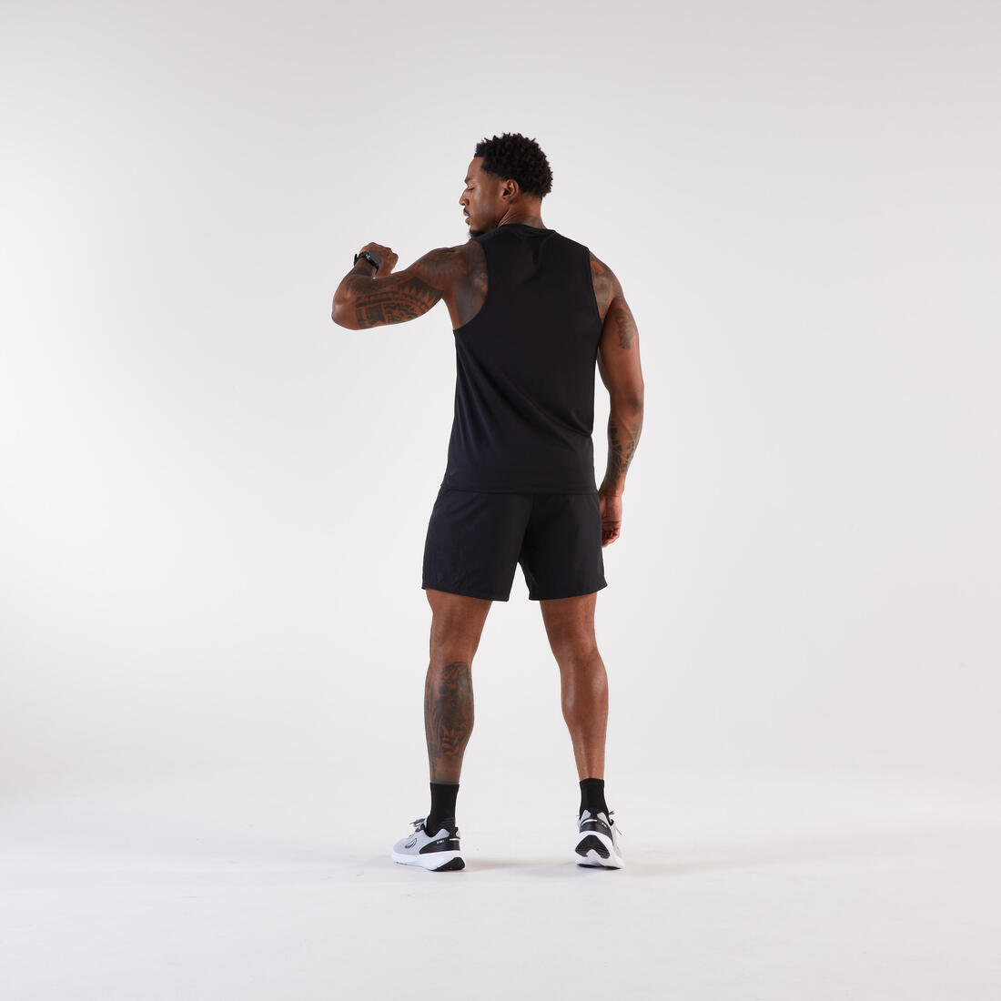 Débardeur de running Homme, Kiprun Run 100 noir