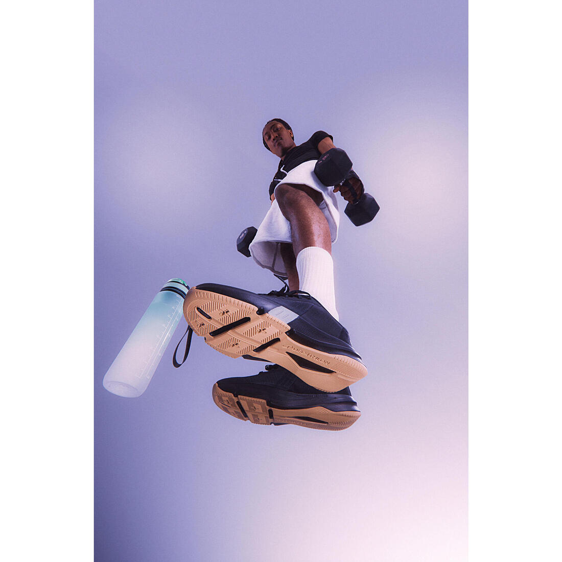 Chaussures de fitness et training flexibilité et stabilité, homme, Energy noir