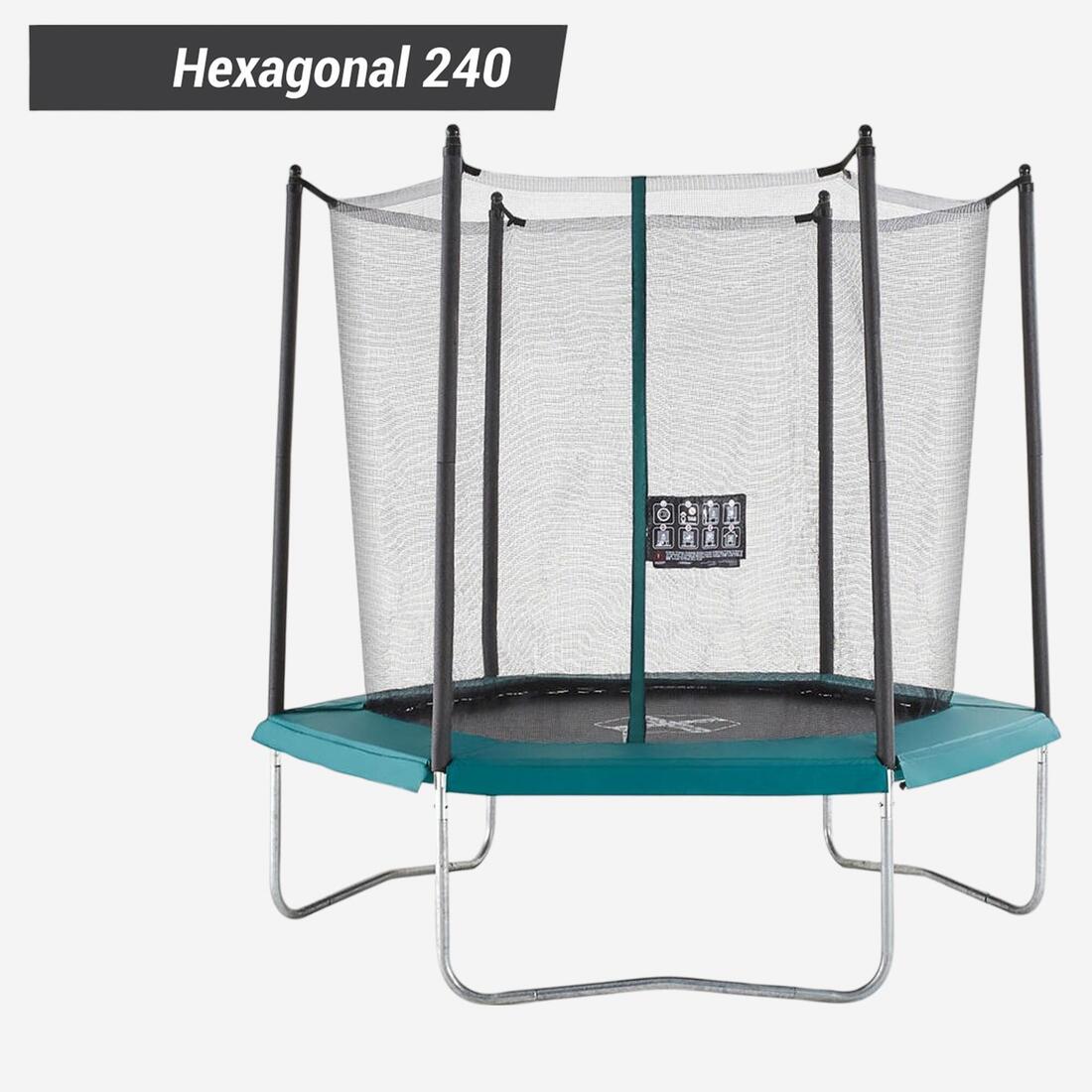 Poteau bas pour filet, pièce détachée trampoline, Hexagonal 240 / Octogonal 300
