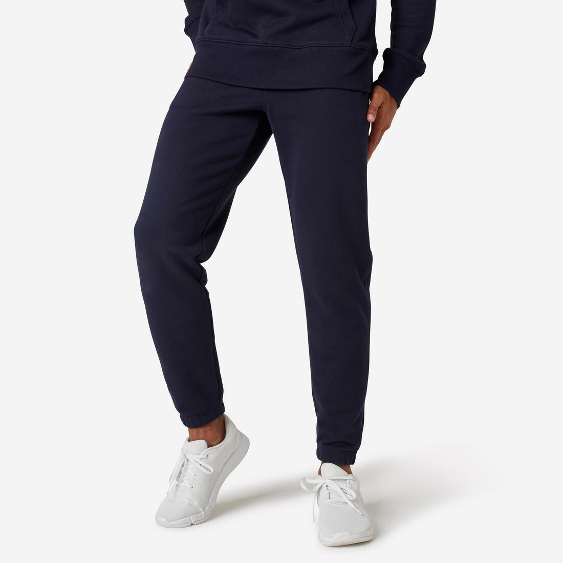 Pantalon jogging fitness regular homme – bleu noir