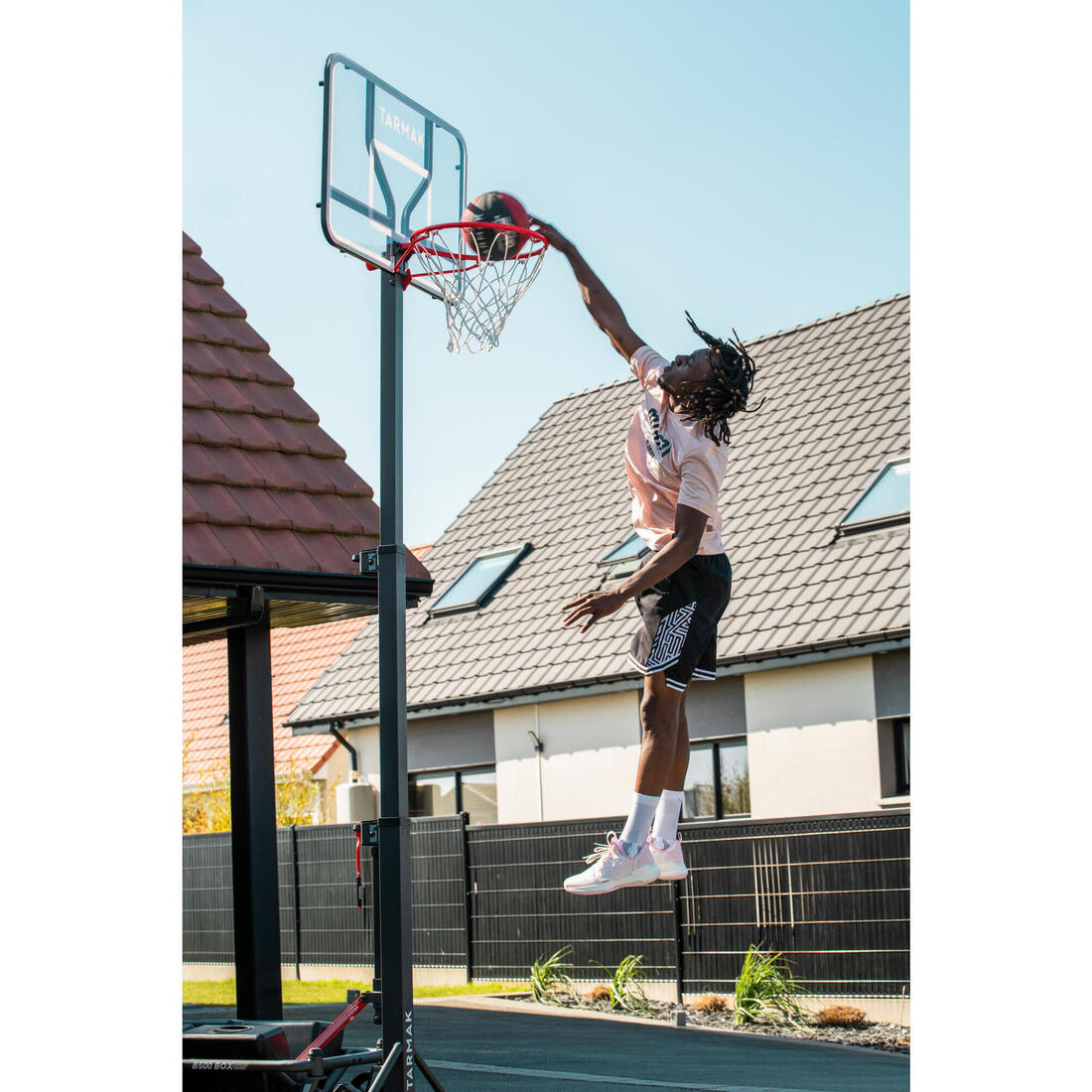 Panier basket pliable sur pied planche transparente 2,4 à 3,05 m, B500 Box