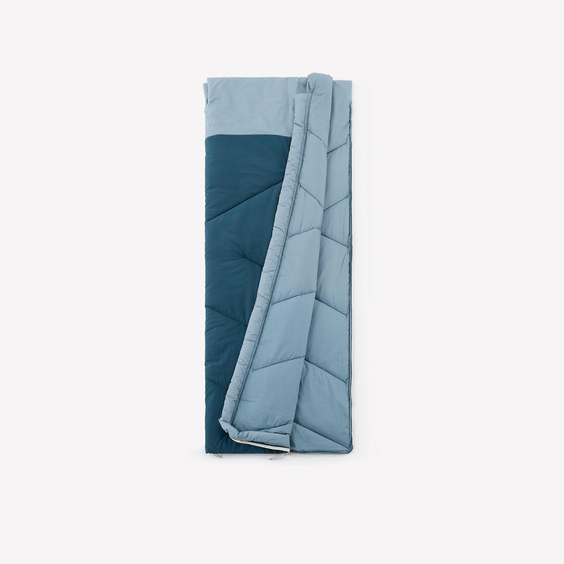 Sac de couchage de camping 10°C en coton, Ultimcomfort bleu