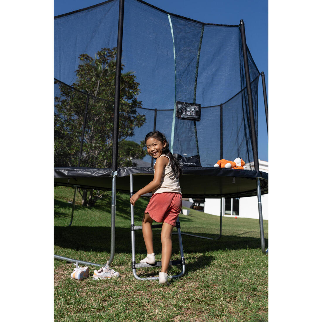 Trampoline 360 avec filet de protection - montage sans outil