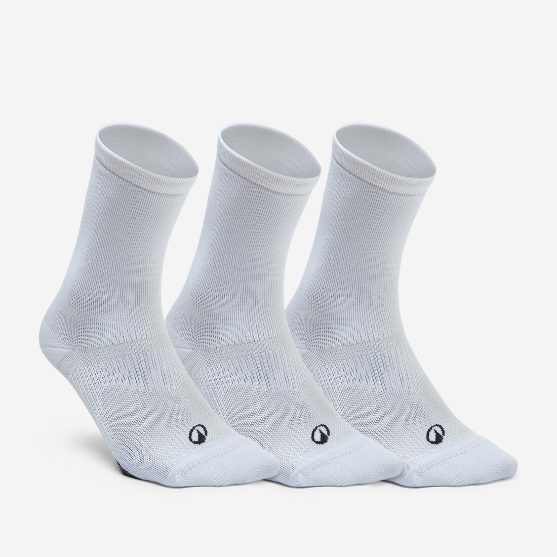 Chaussettes de fitness mi-mollet x3, blanc
