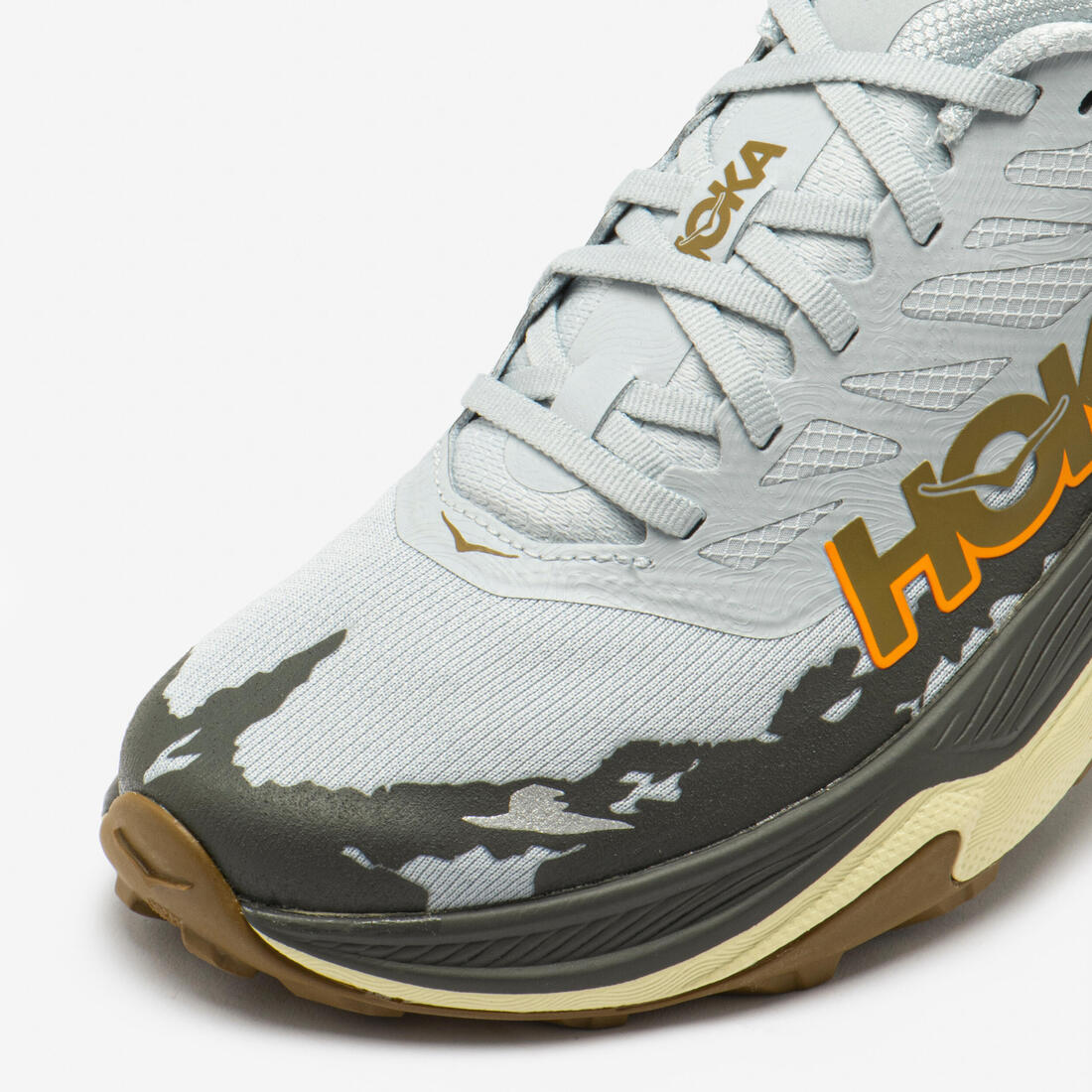 Chaussures de running trail homme, Hoka Torrent 4, bleu et jaune