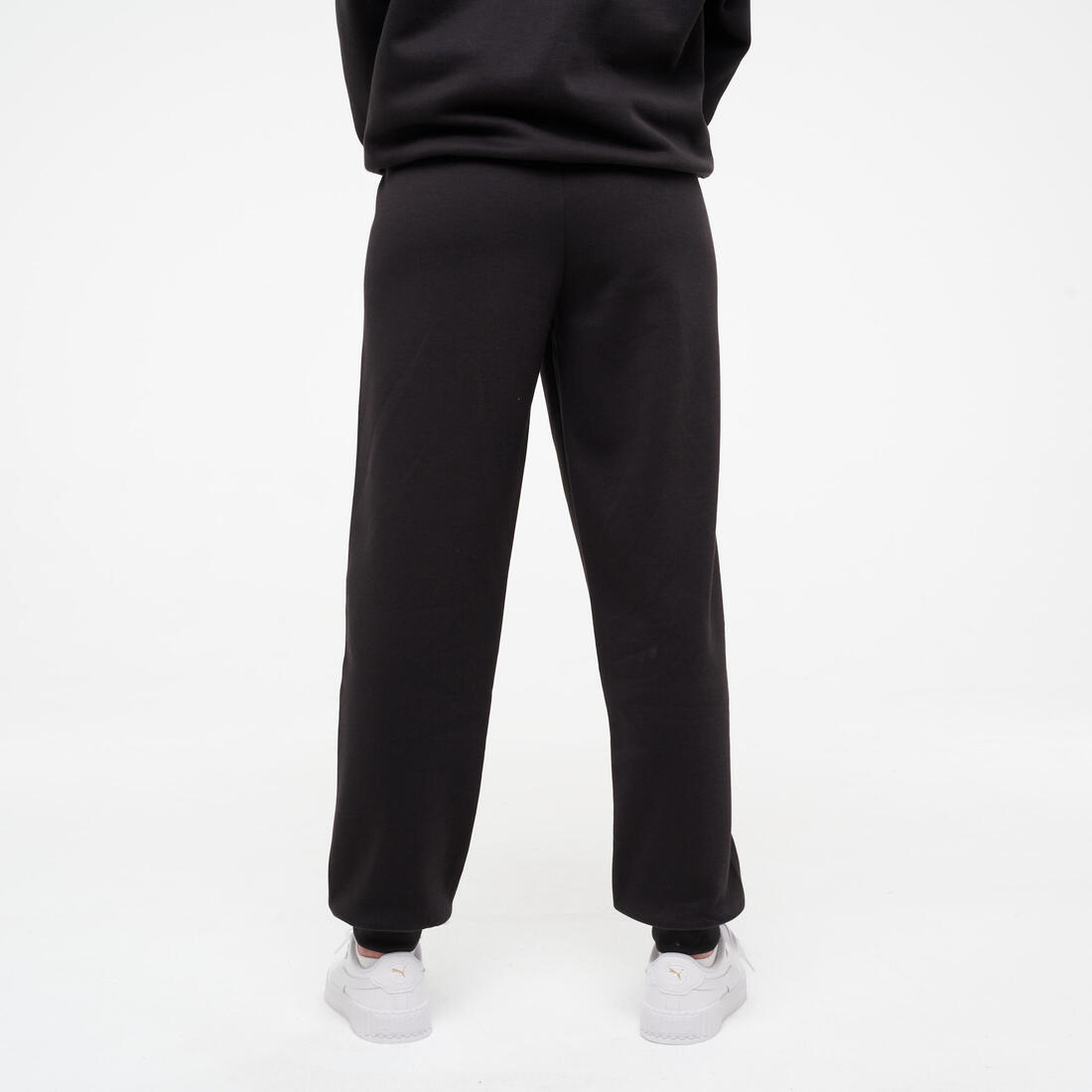 Pantalon de jogging fitness femme, noir