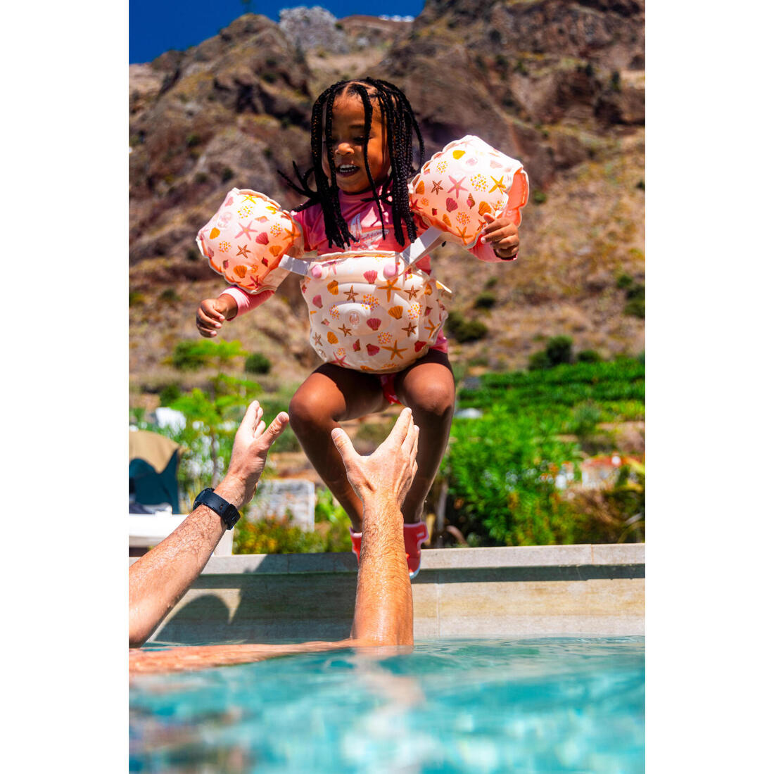 Brassards De Piscine Evolutif Enfant - Tiswim print savane