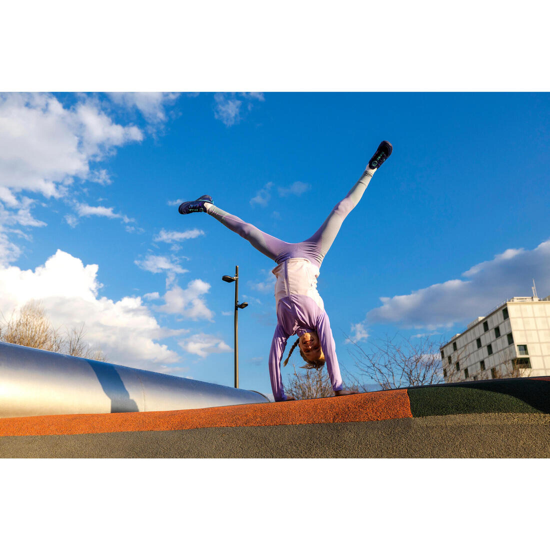 Legging de fitness sans couture fille, rose et vert