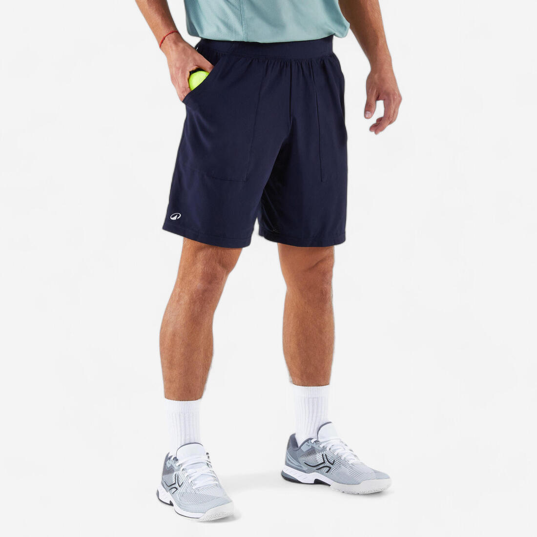 Short de tennis Homme respirant - Artengo Dry – bleu noir