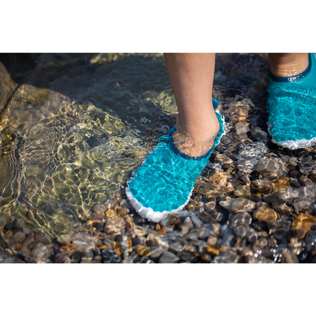 Chaussures aquatiques Enfant, Aquashoes 100 turquoise