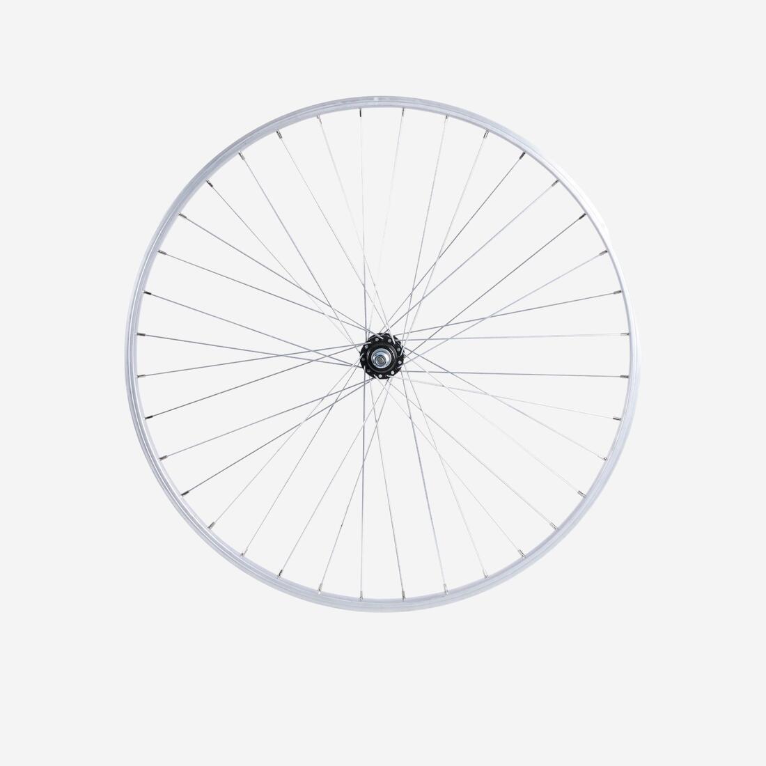 roue ville 28 ar rl sp mono argent Elops 100