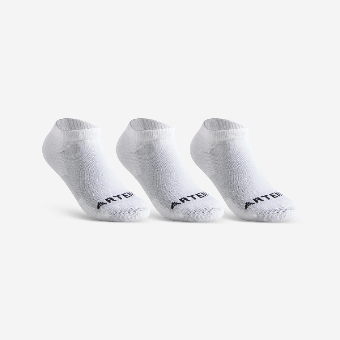 CHAUSSETTES SPORTS DE RAQUETTES BASSES ENFANT ARTENGO  RS 100 LOT DE 3