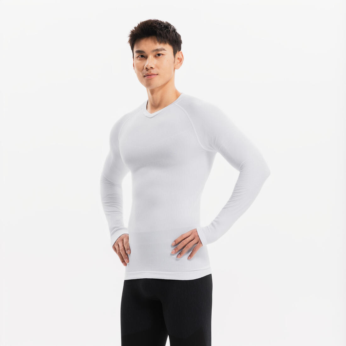 Sous-maillot de foot thermique seamless manches longues mixte, Keepdry