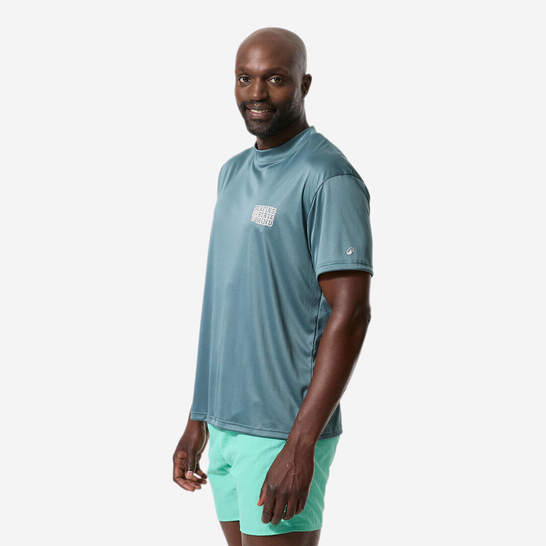 T-shirt anti-uv surf manches courtes coupe large homme
