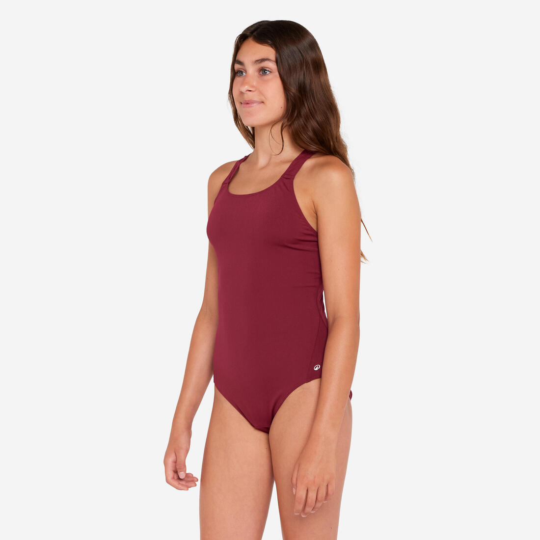 Maillot de bain 1 pièce natation Fille - 100 Vera violet