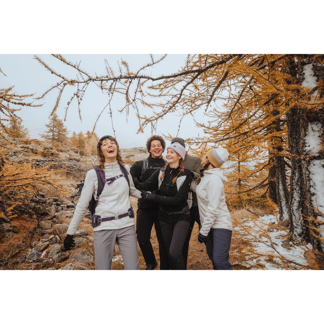 Polaire de randonnée montagne femme, MH500 full zip