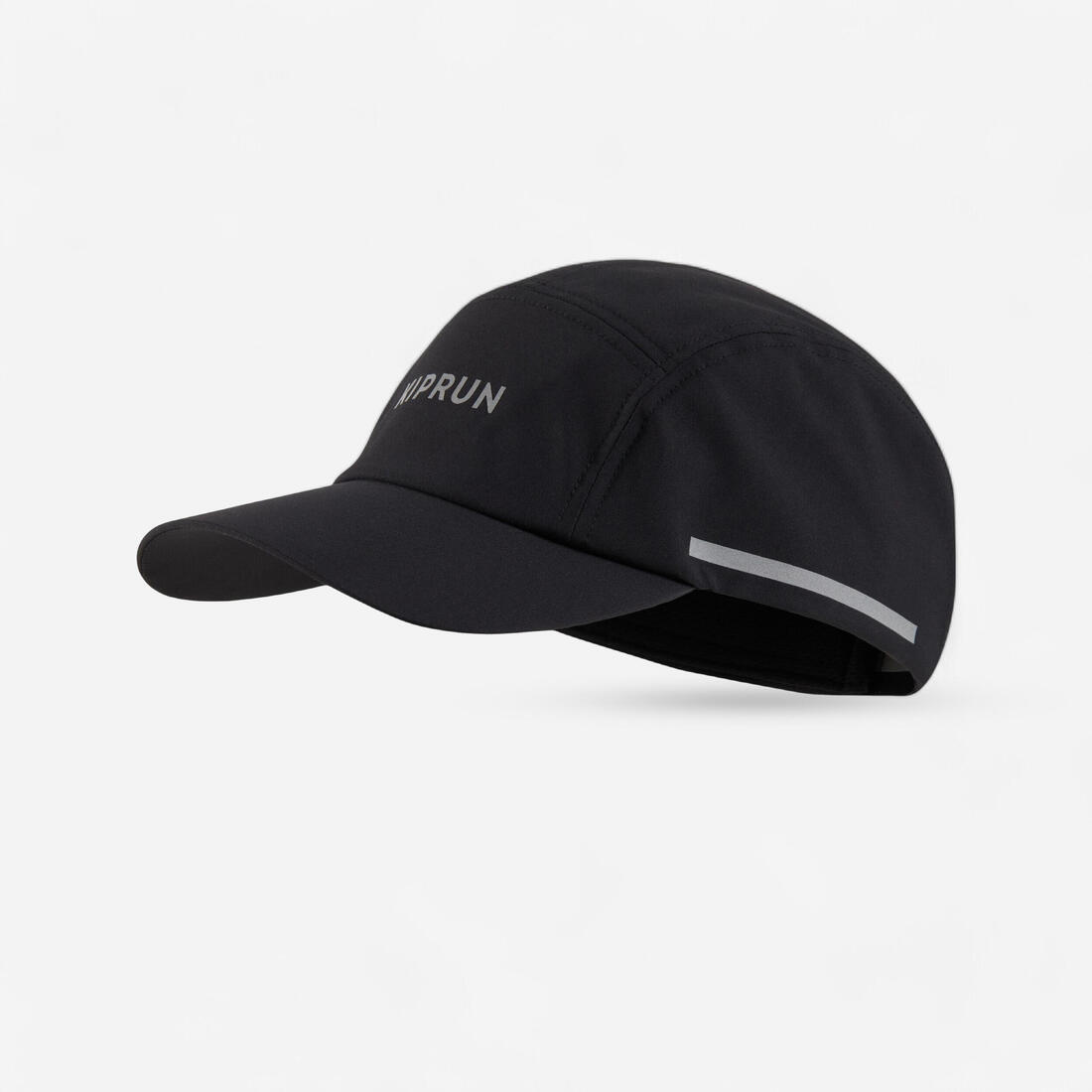 Casquette de running pluie adulte - kiprun déperlante 5 panel noir