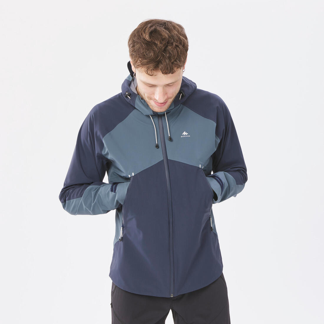 Veste légère imperméable de randonnée - mh500 - homme
