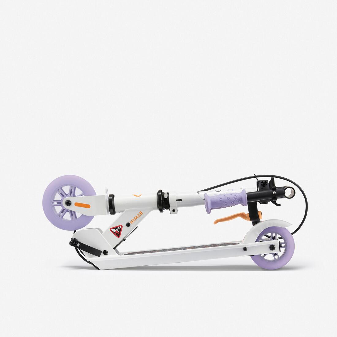 Trottinette enfant play 5 avec frein - Blanche Violette