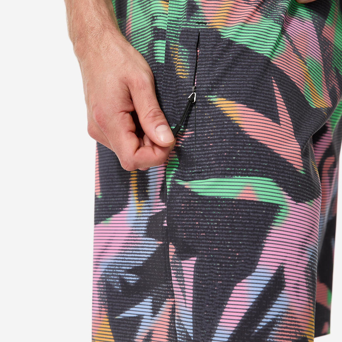 Boardshort surf short de bain long 20" homme, 900 Super dude bi-color
