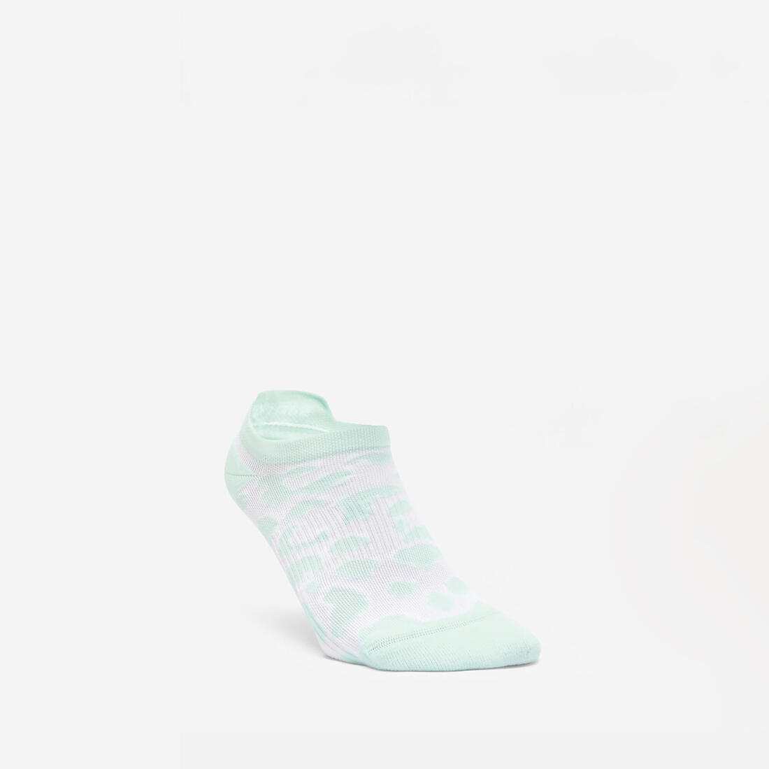 Chaussettes invisibles de fitness x3 femme, vert marron et