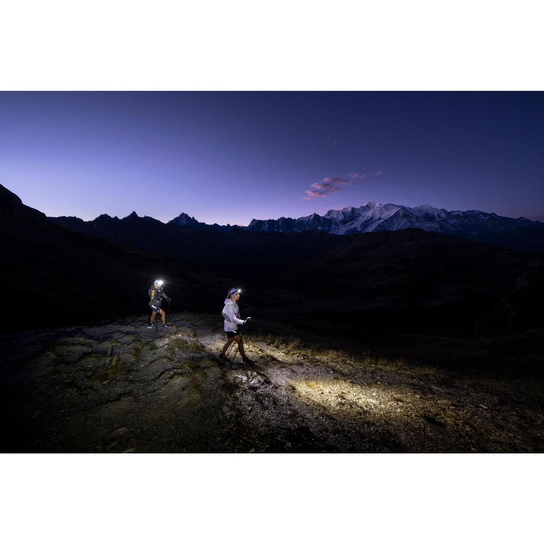 Short de trail running baggy femme noir