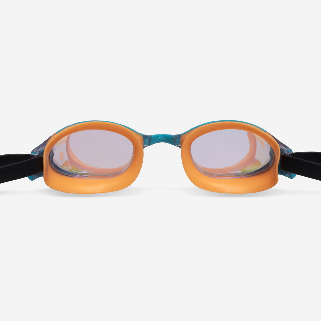Lunettes de natation Taille Unique - Bfit blanc teintés bleus - Nouvel anti-buée
