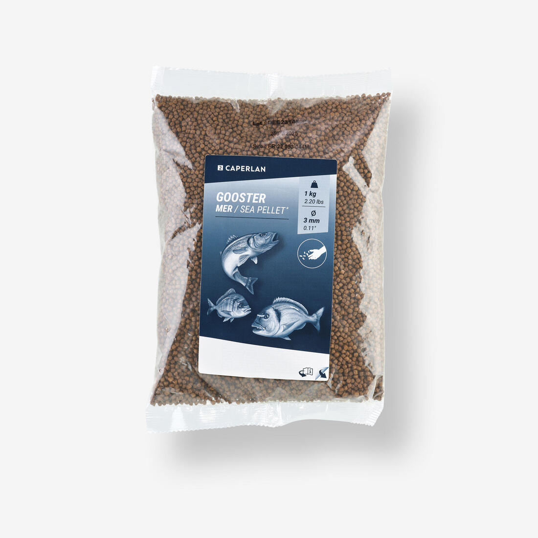 Pellets gooster loups & dorades 1kg pêche en mer