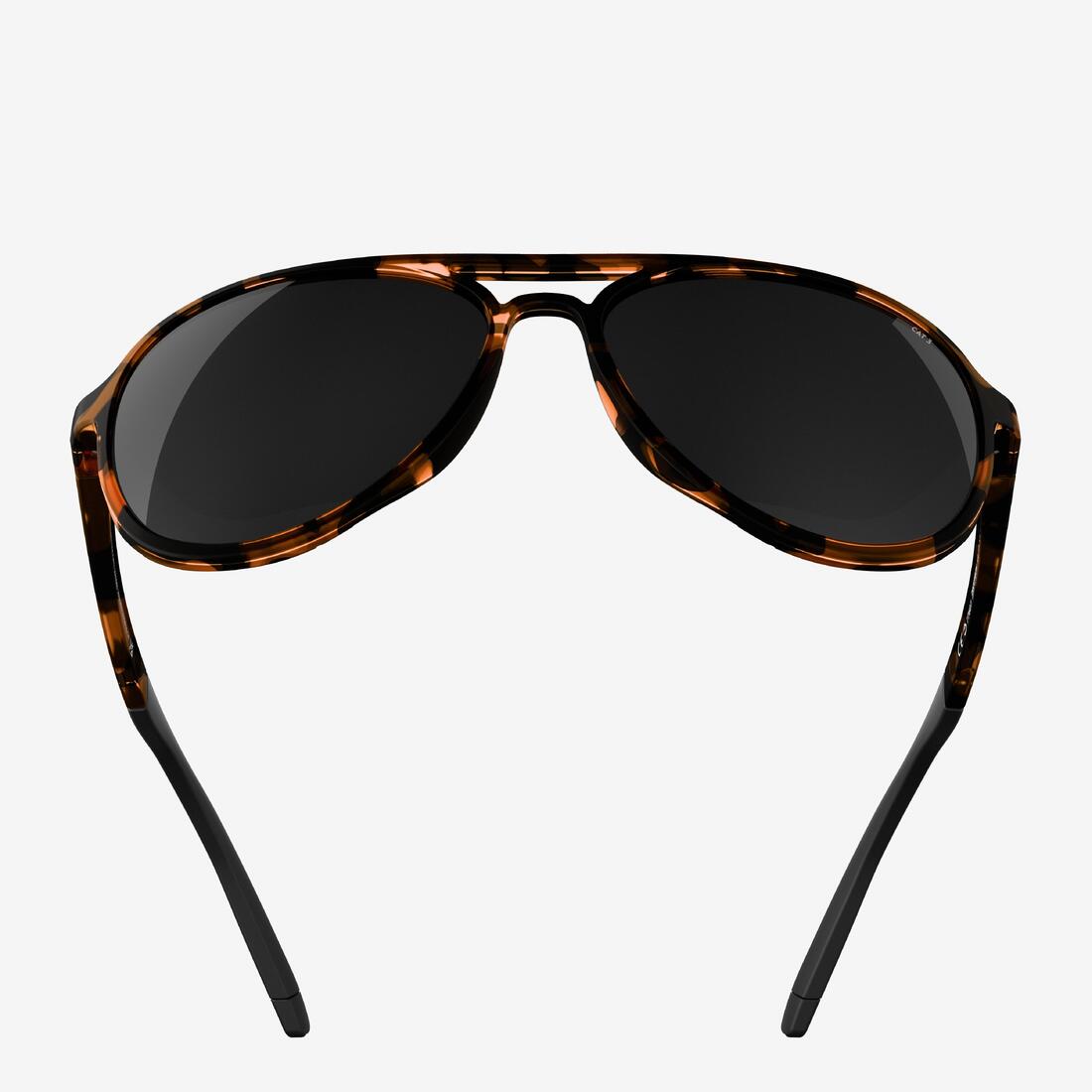 Lunettes de soleil randonnée - mh120a - adulte - catégorie 3 noires