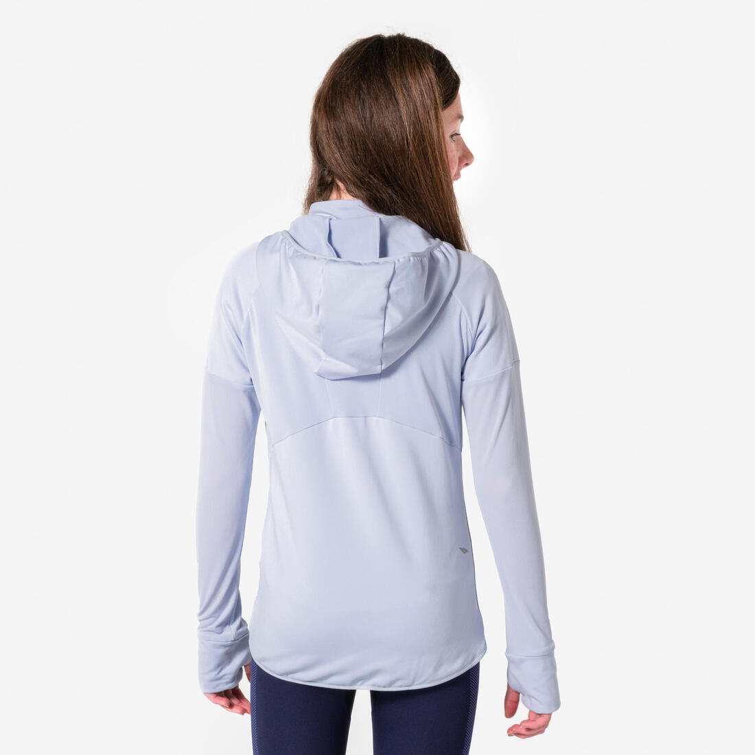 T-shirt manches longues de running fille, Kiprun Run 900 Warm violet