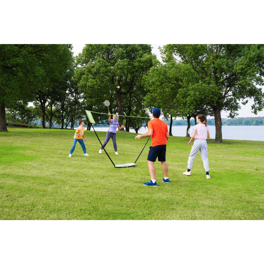 Kit Filet de Badminton Fun 3 Mètres - Bleu Roi