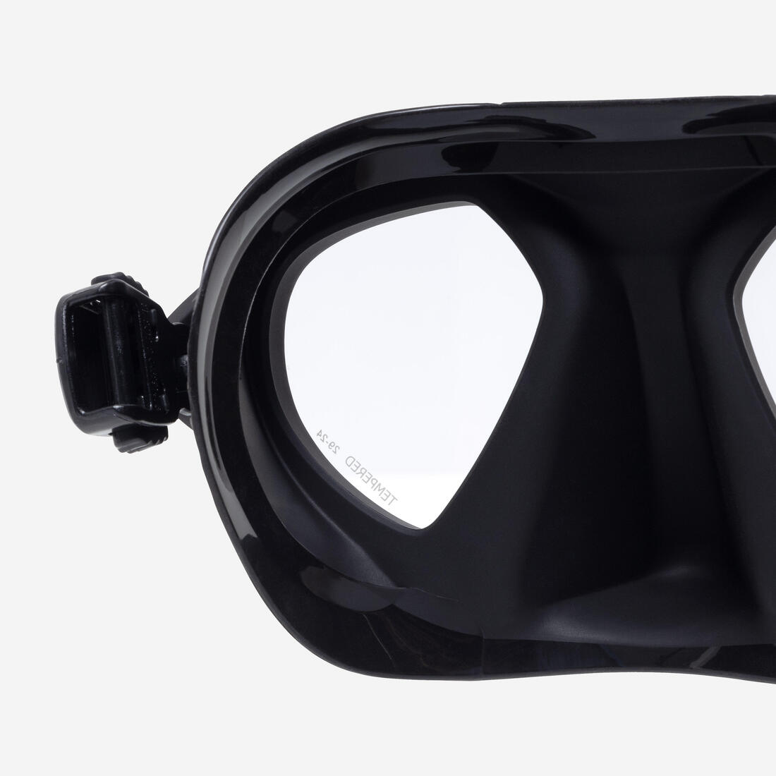 Masque apnée et chasse sous-marine anti buée petit volume - 500 dual lv noir