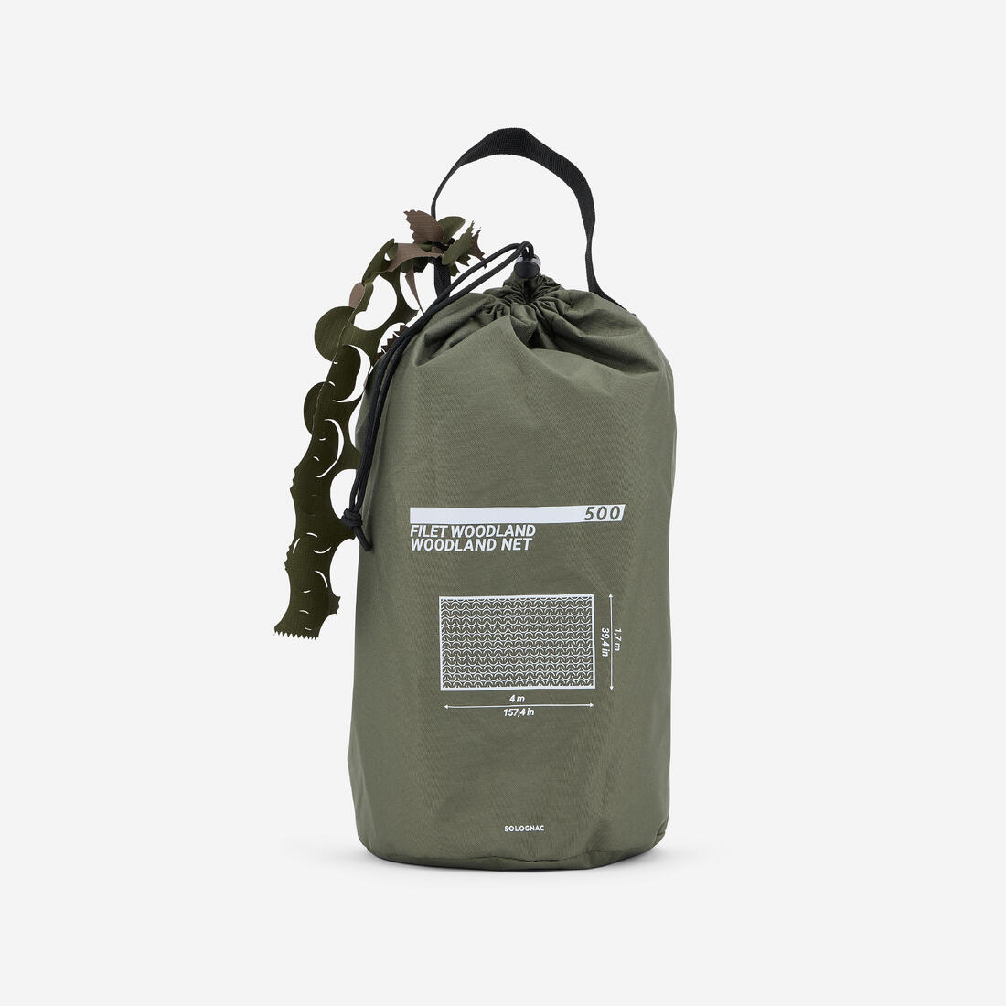 FILET CHASSE CAMOUFLAGE RÉSISTANT VERT ET MARRON 4M x 1,75M