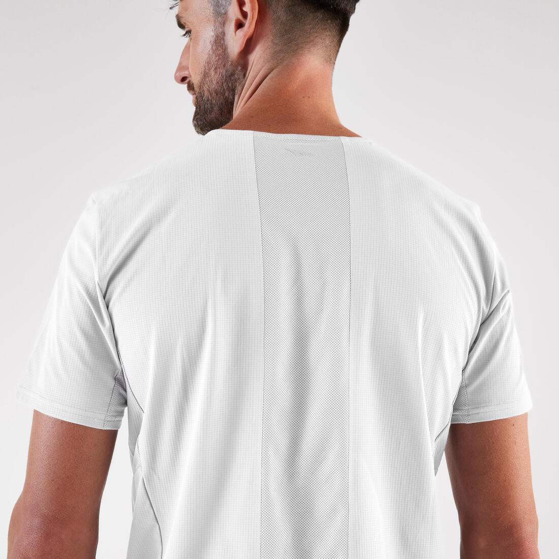T-shirt de running respirant homme - kiprun run 900 light bleu et