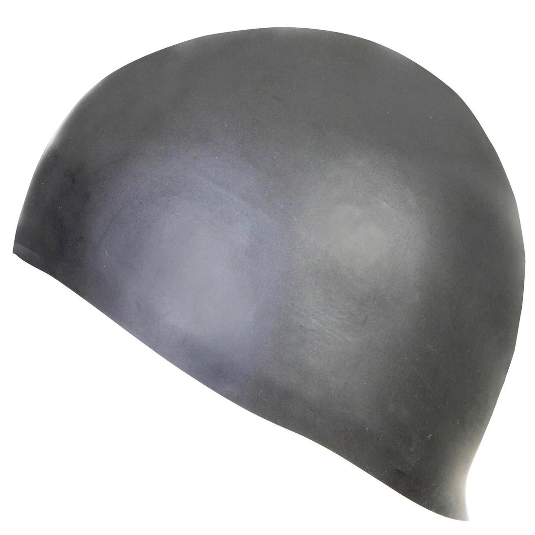 Bonnet de bain en silicone fin - taille unique - gris
