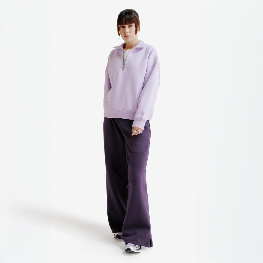 Sweat à col zippé femme, Elementals
