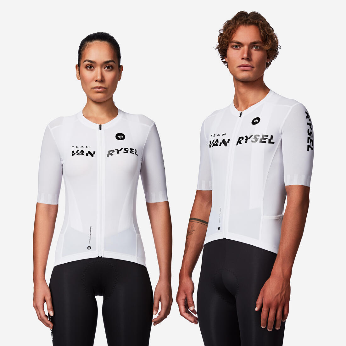 Maillot manches courtes de vélo de route très ajusté unisexe - RCR-R 2