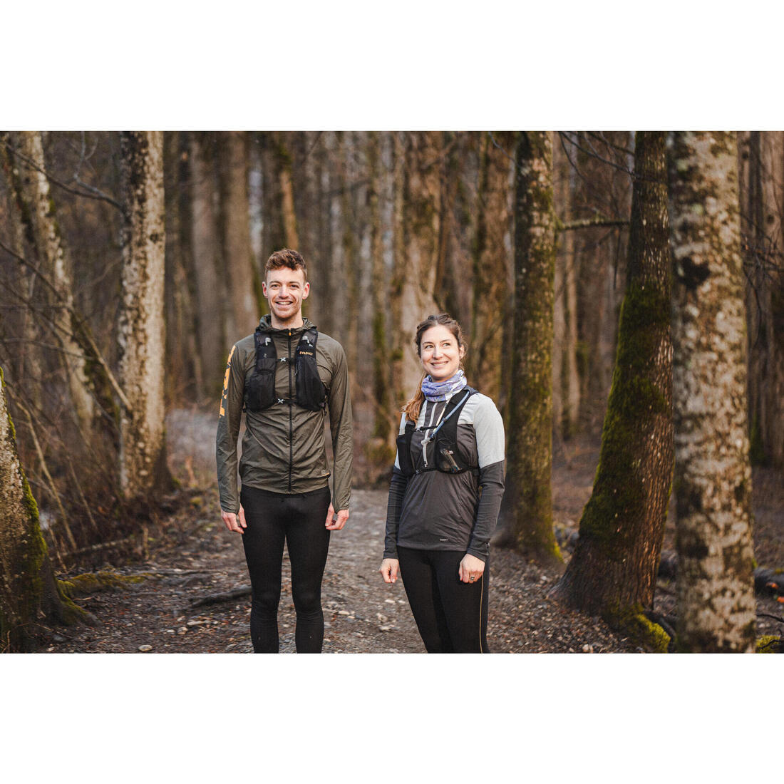 Sac d'hydratation mixte + poche à eau 1L incluse - KIPRUN 500 5L essentiel noir