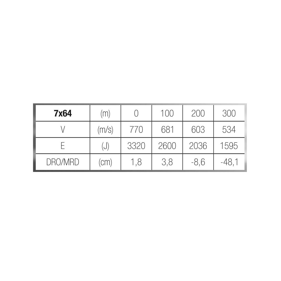 Balle 7x64 11,2G/173GRS X20