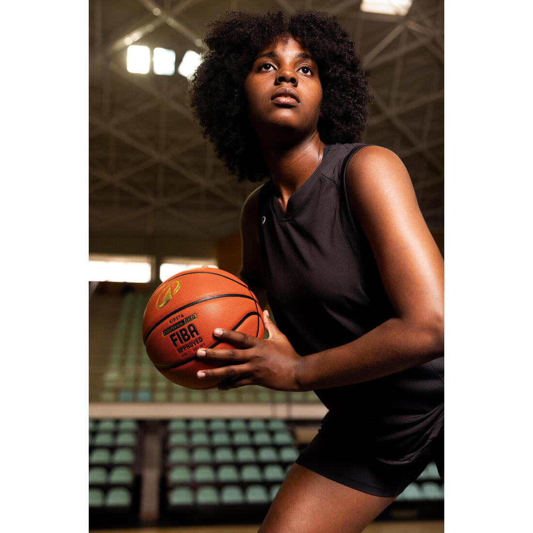 Ballon de basket BT900 taille 6, homologué FIBA pour fille, garçon et femme