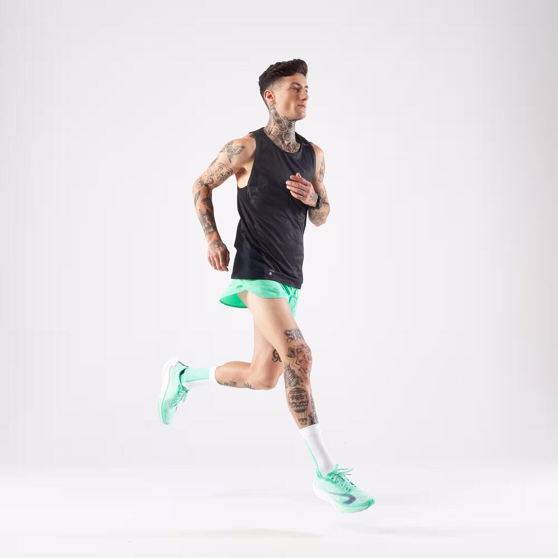 Short de running homme - Kiprun run 500 confort split