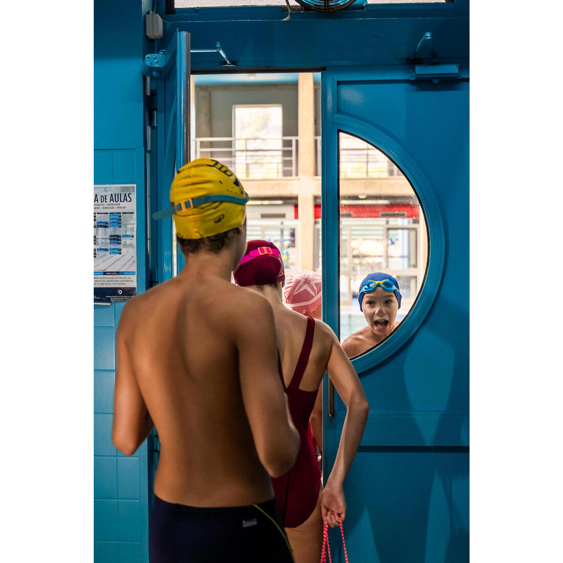 Lunettes de natation xbase - verres clairs - taille junior