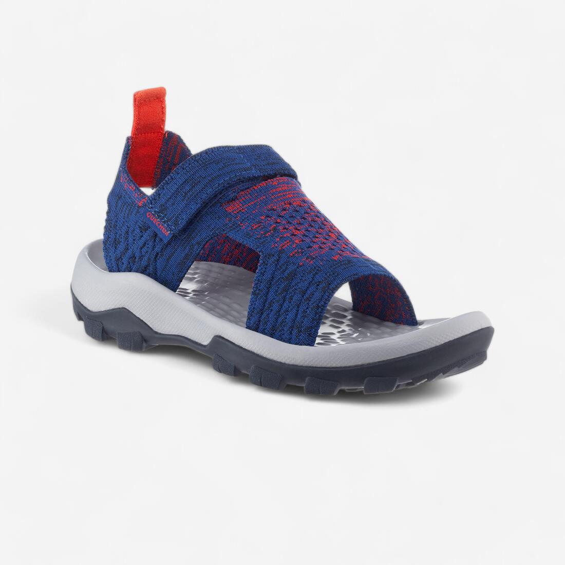 Sandales de randonnée MH120 bleue foncé  - enfant - 28 AU 39