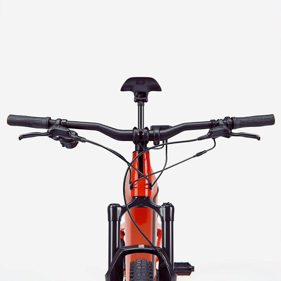 Vélo vtt électrique tout suspendu 29" - e-expl 520 s rouge vif
