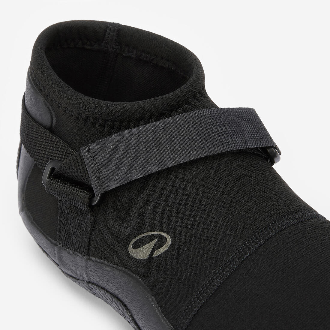 Chaussons bas de surf et windsurf caoutchouc naturel 3 mm - 100 noir