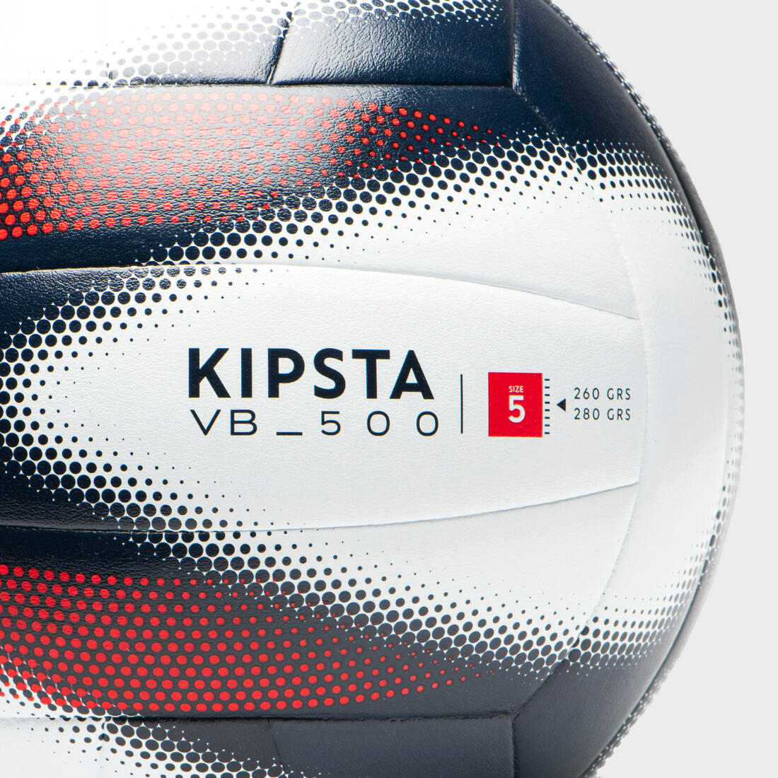 Ballon de volley-ball V500 gris, bleu et