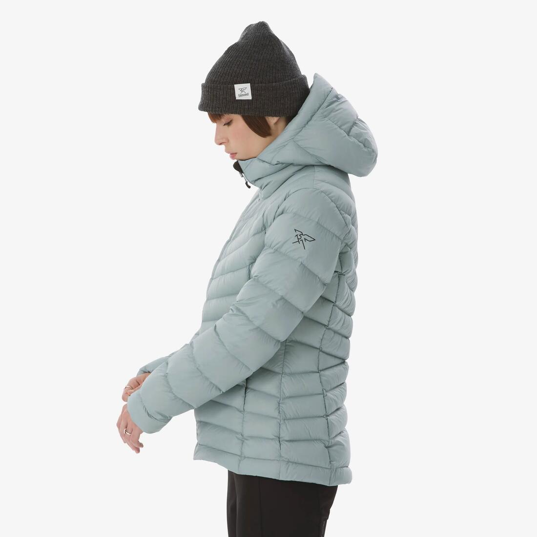 Doudoune à capuche en duvet de trek montagne - mt500 -10 °c - femme