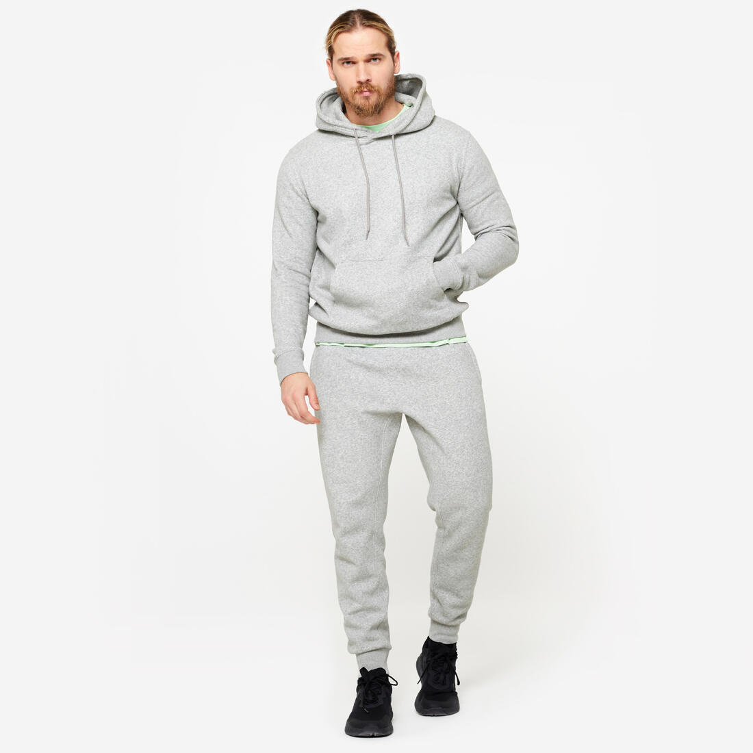 Sweat à capuche chaud en molleton homme