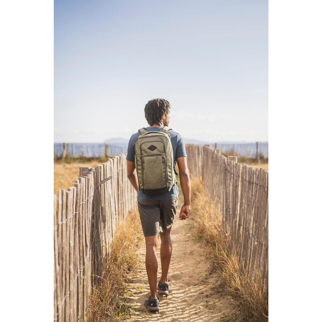 Short de randonnée homme, NH500 Regular